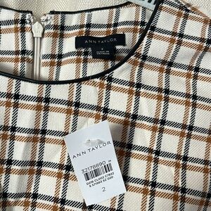 NWT Beautiful plaid Ann Taylor dress